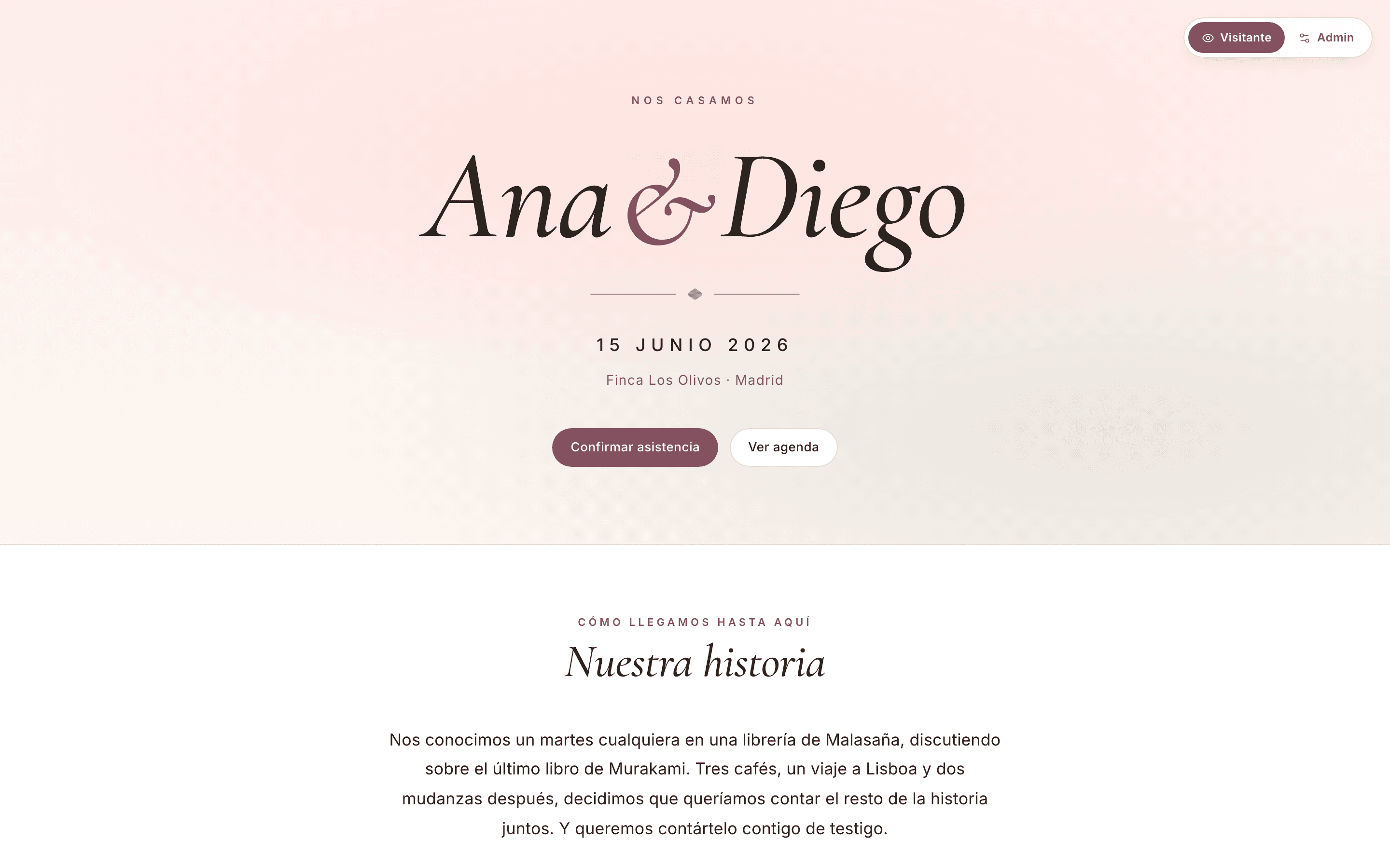 Wedding Microsite — preview