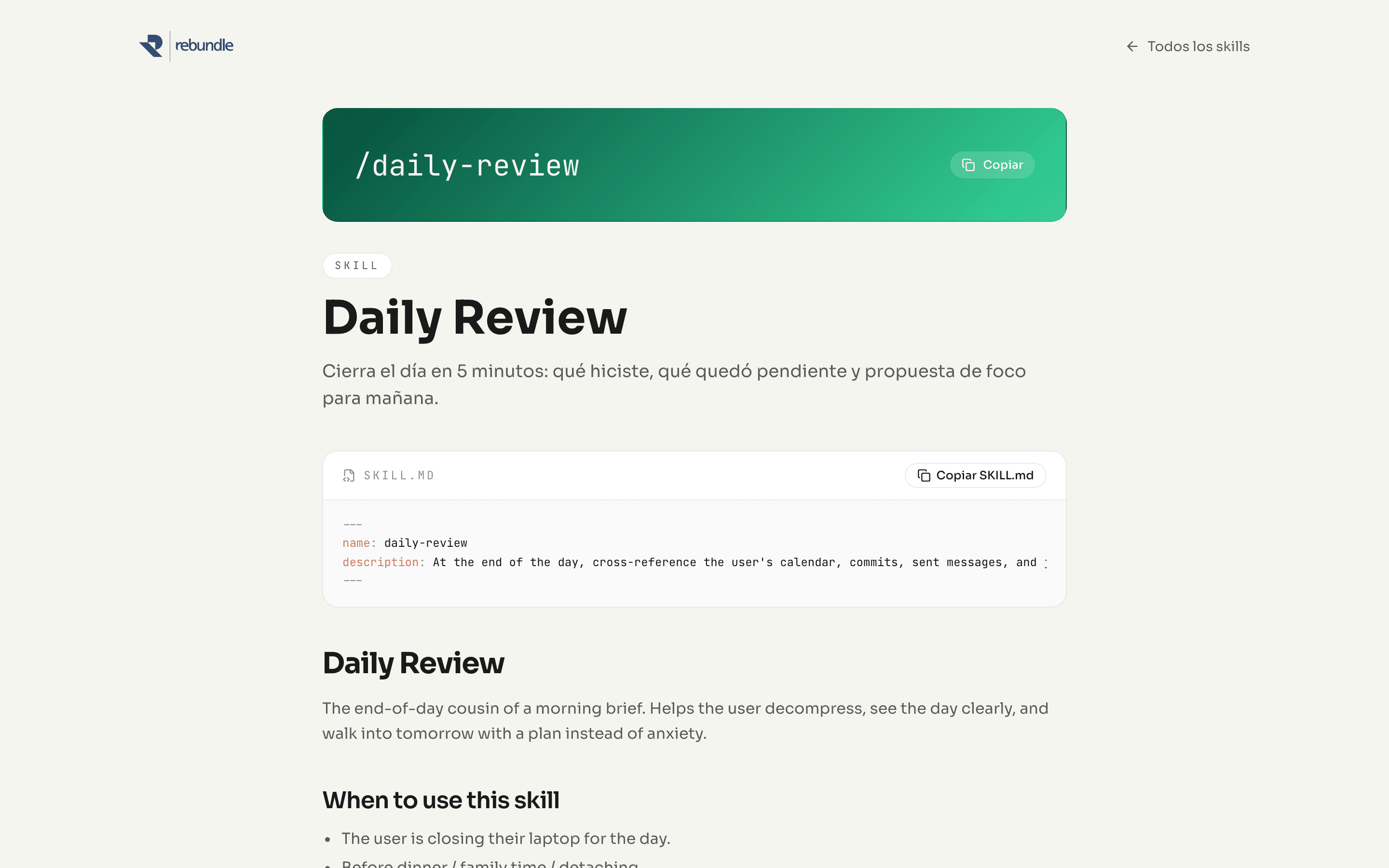 Daily Review — preview