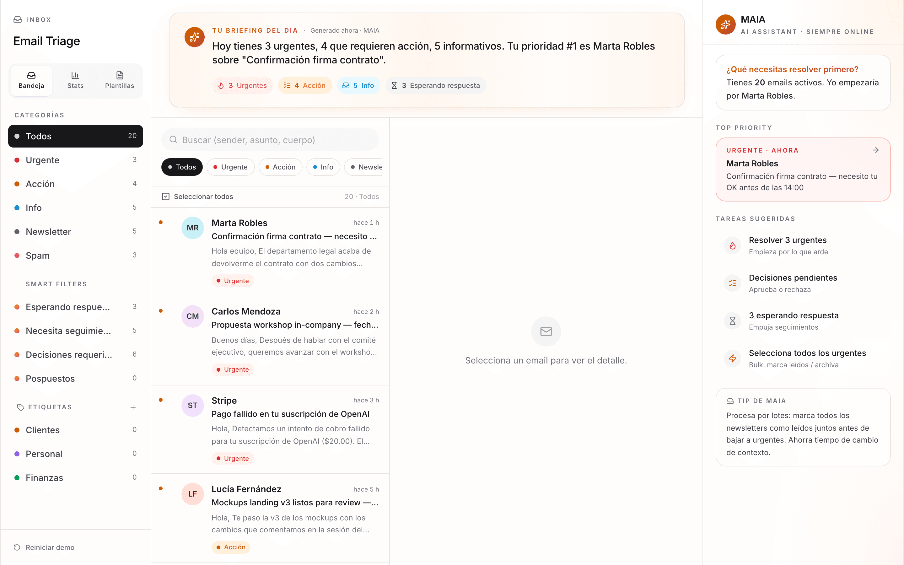Email Triage — preview