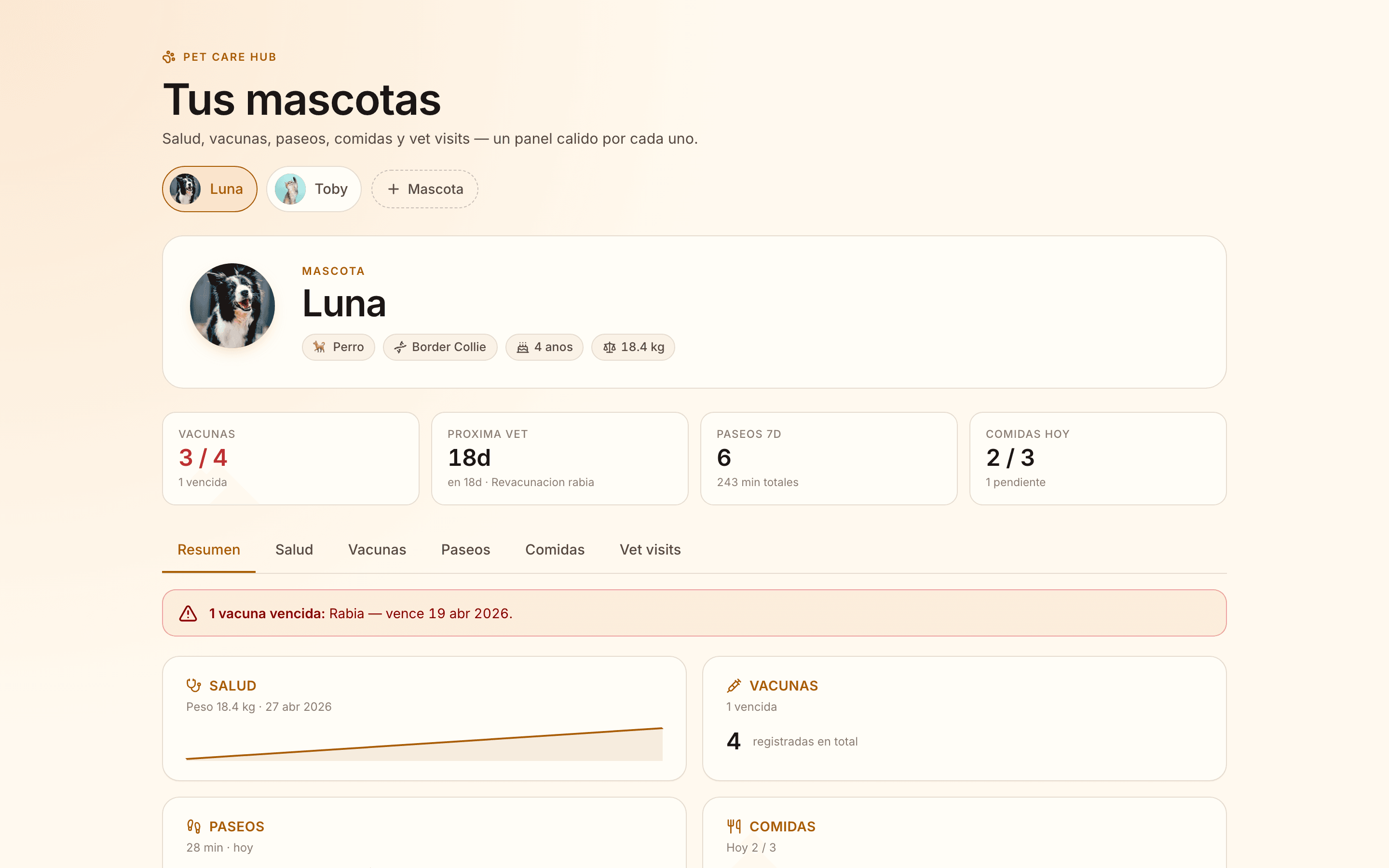 Pet Care Hub — preview