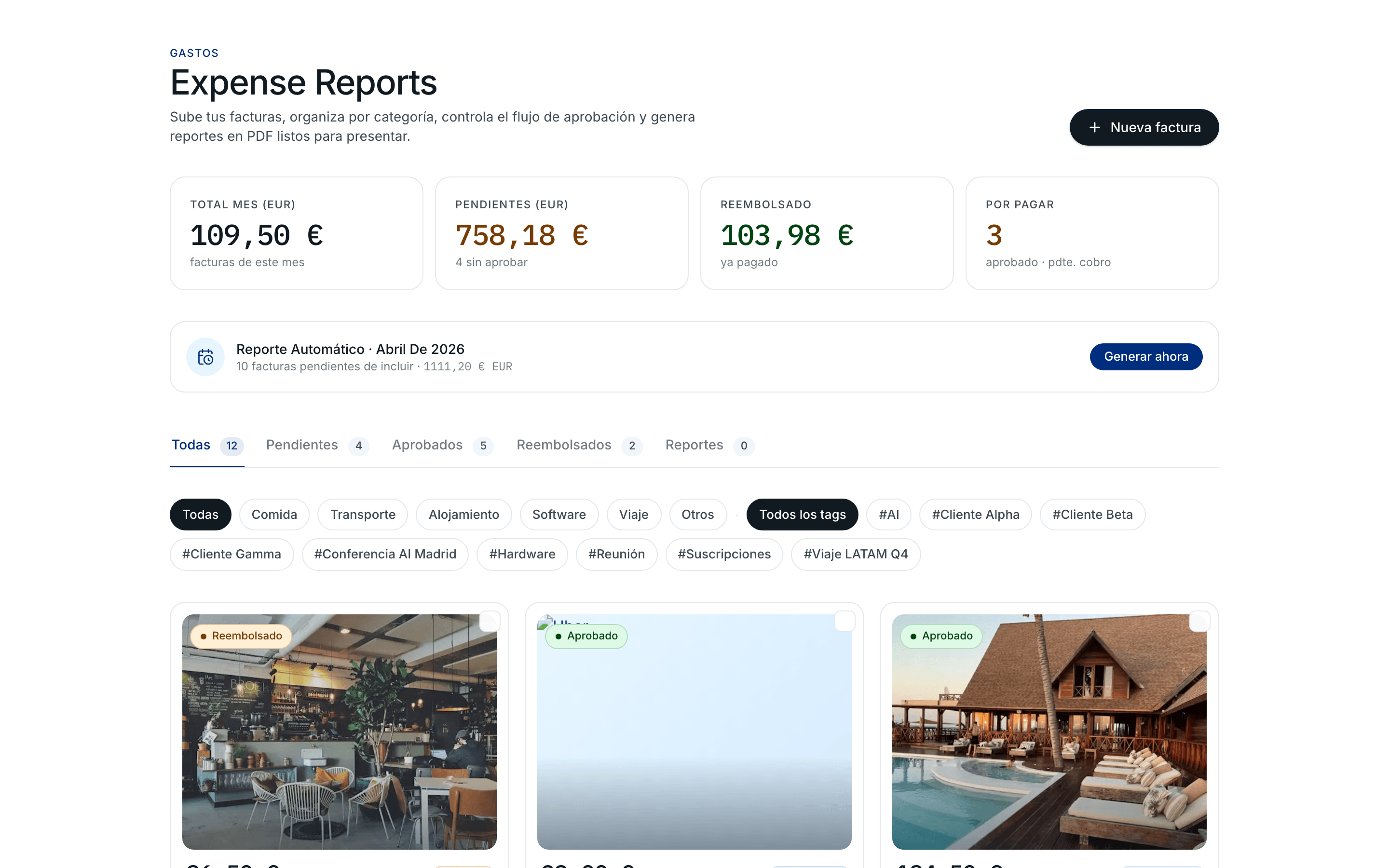 Expense Reports — preview